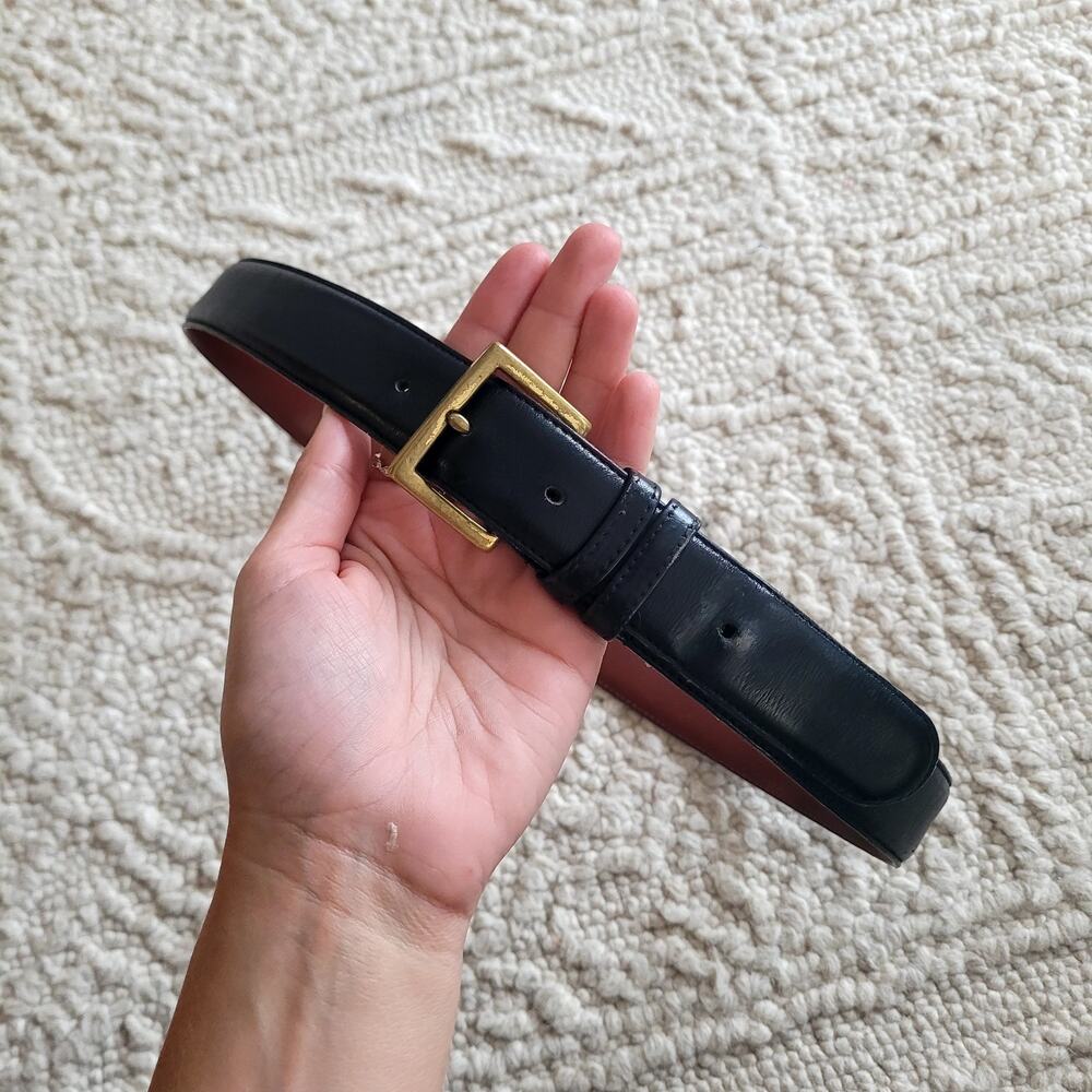 Coach Men's Black Leather Belt 4600 Sz 34
